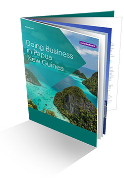 Cover of Dentons' Doing Business in Papua New Guinea guide