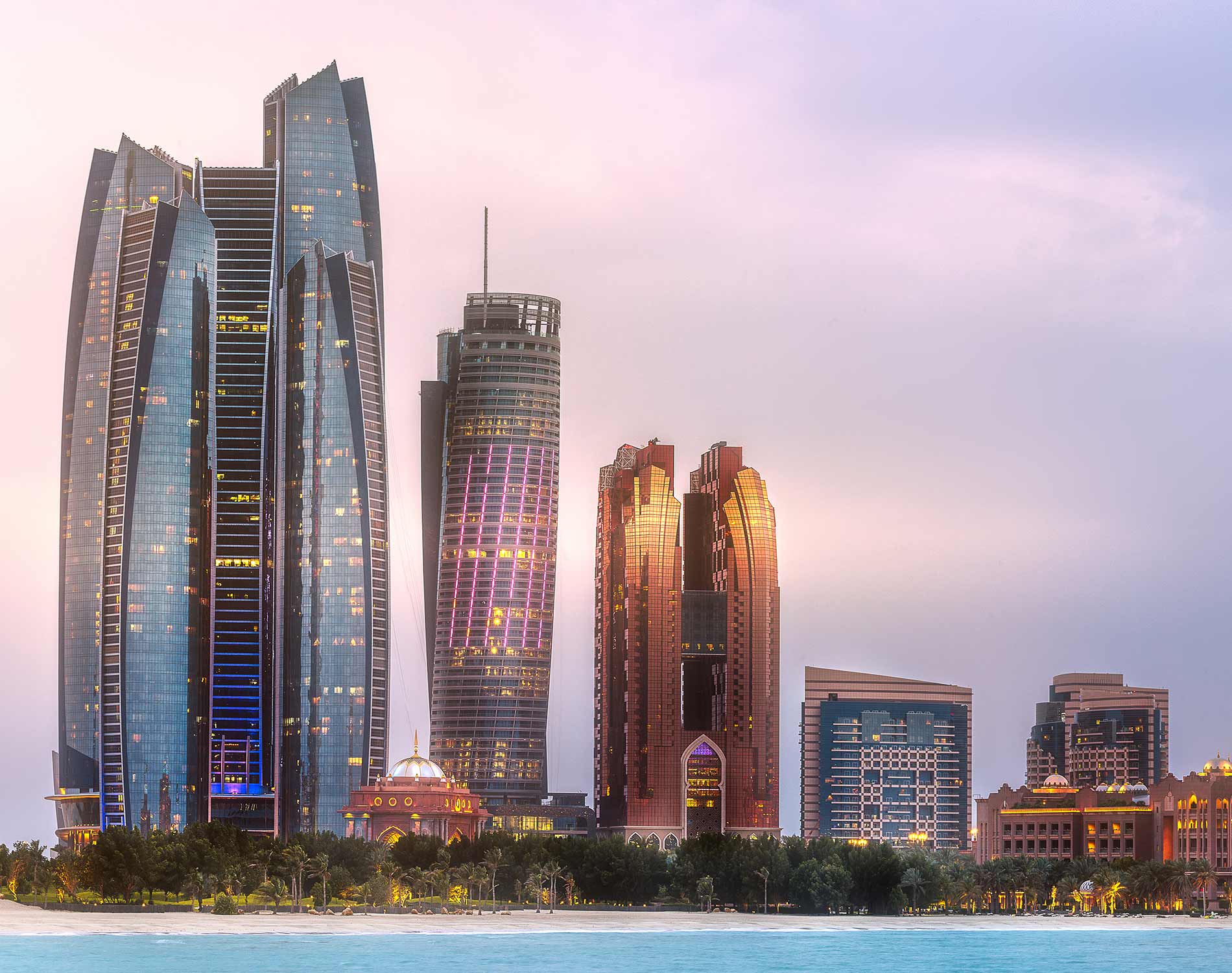 View of Abu Dhabi skyline