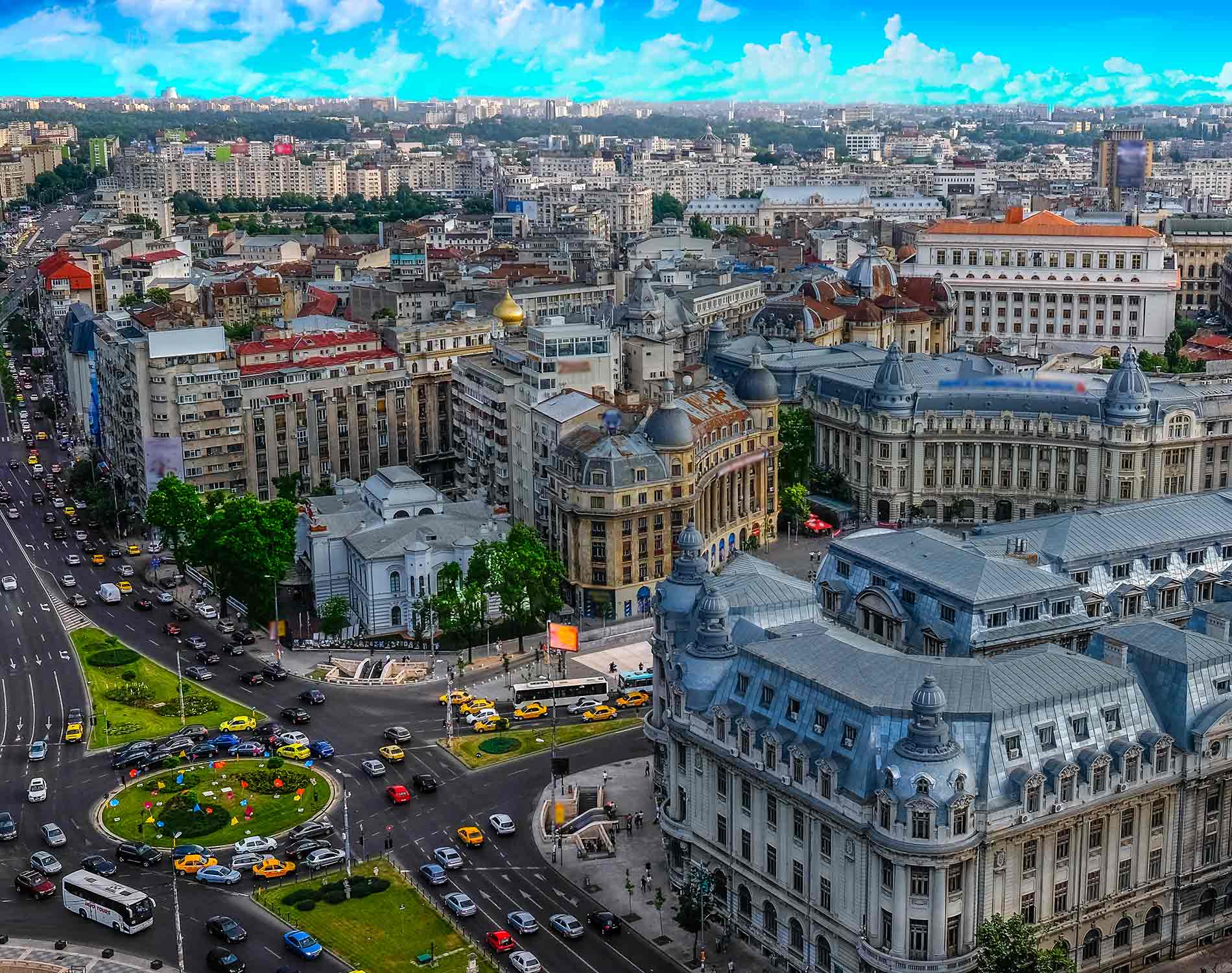 Center of Bucharest in the morning