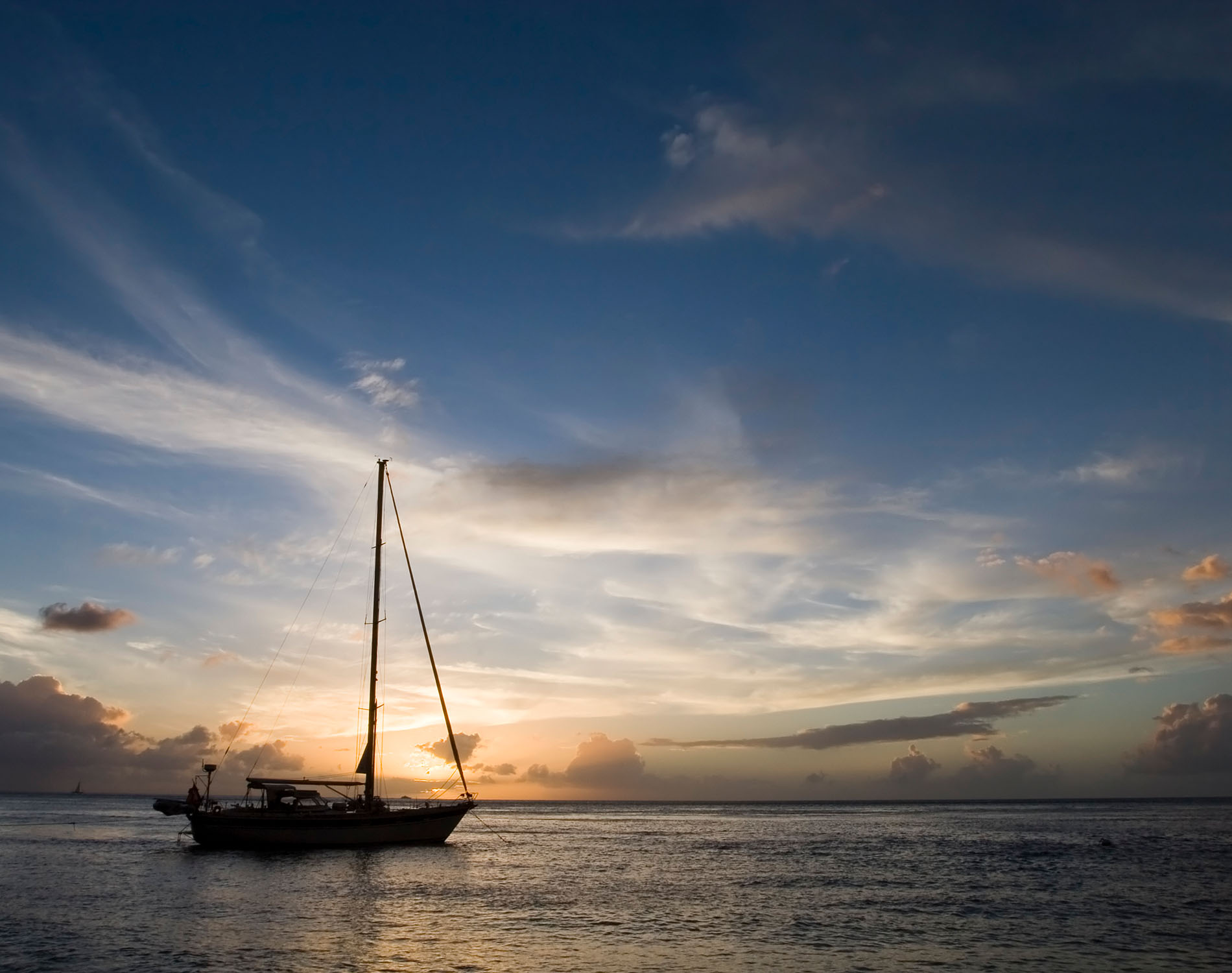 St. Kitts, boat on water