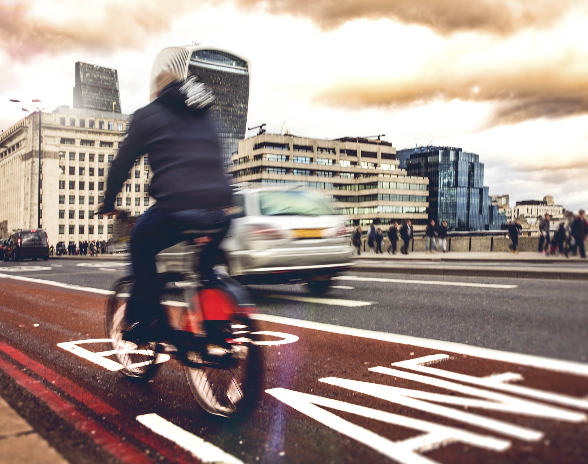 Bike lane in London