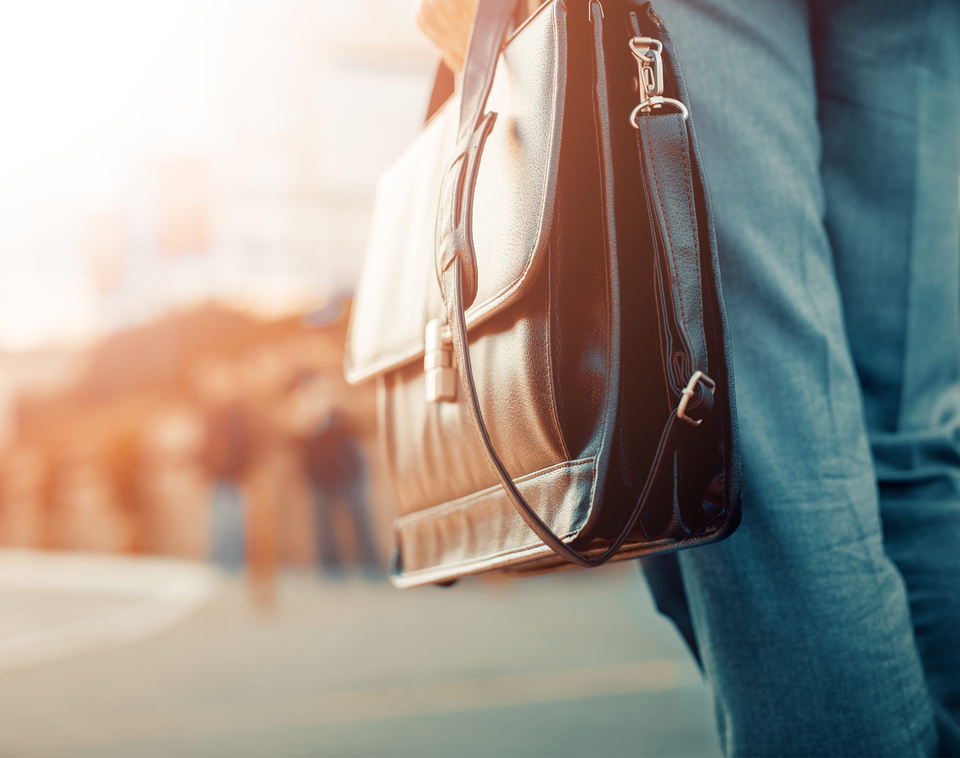 Man with a briefcase