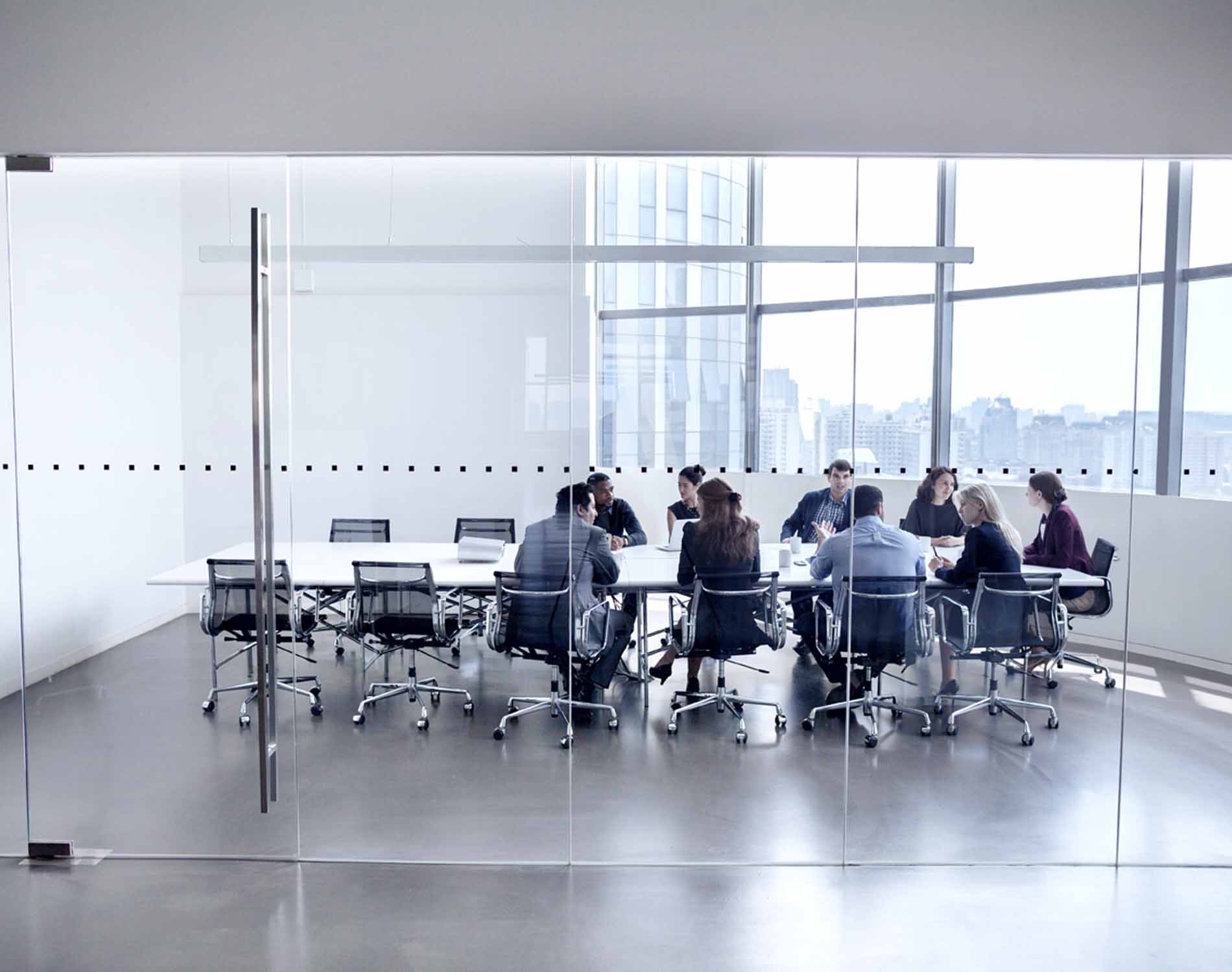 business meeting in conference room