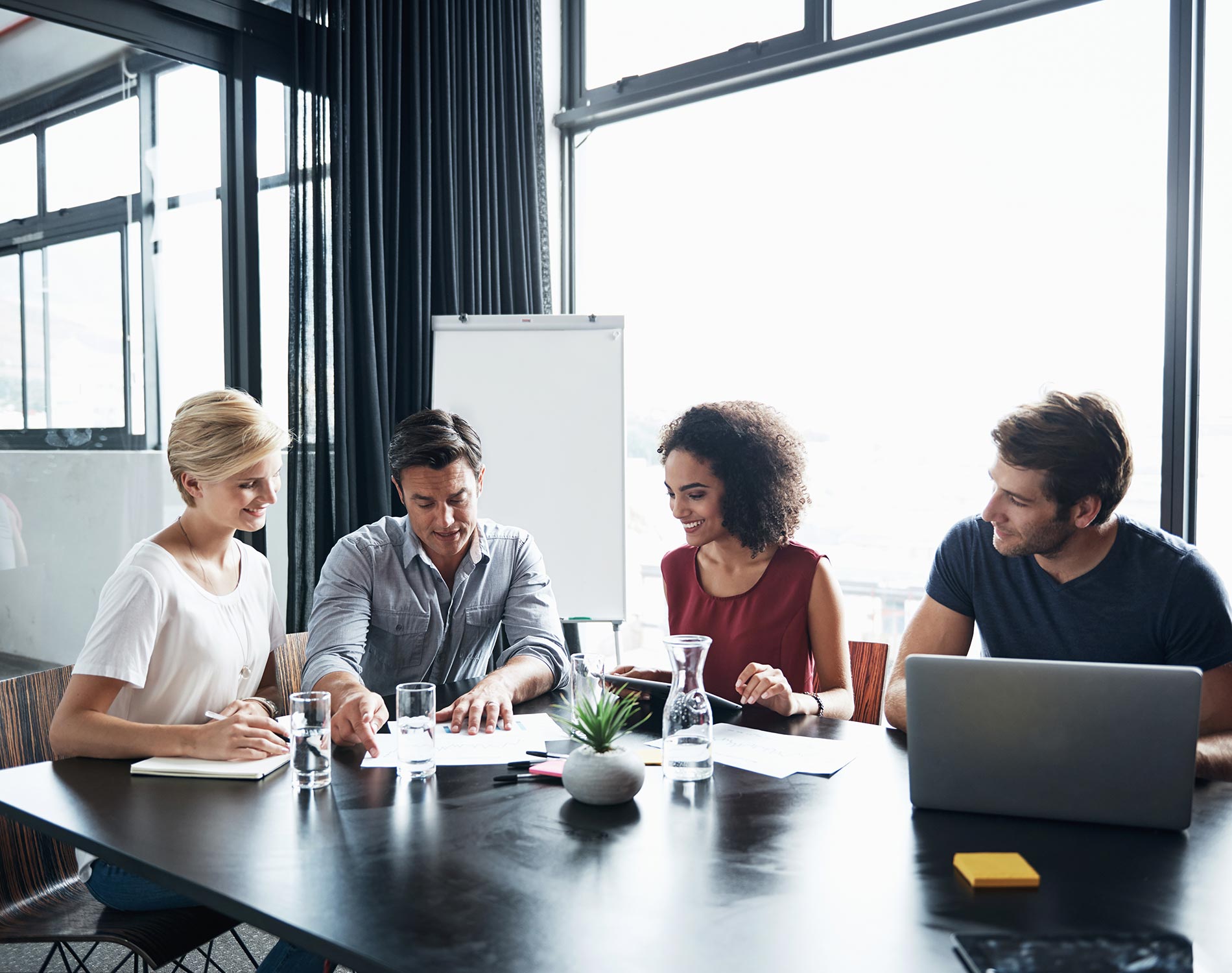 People on a meeting