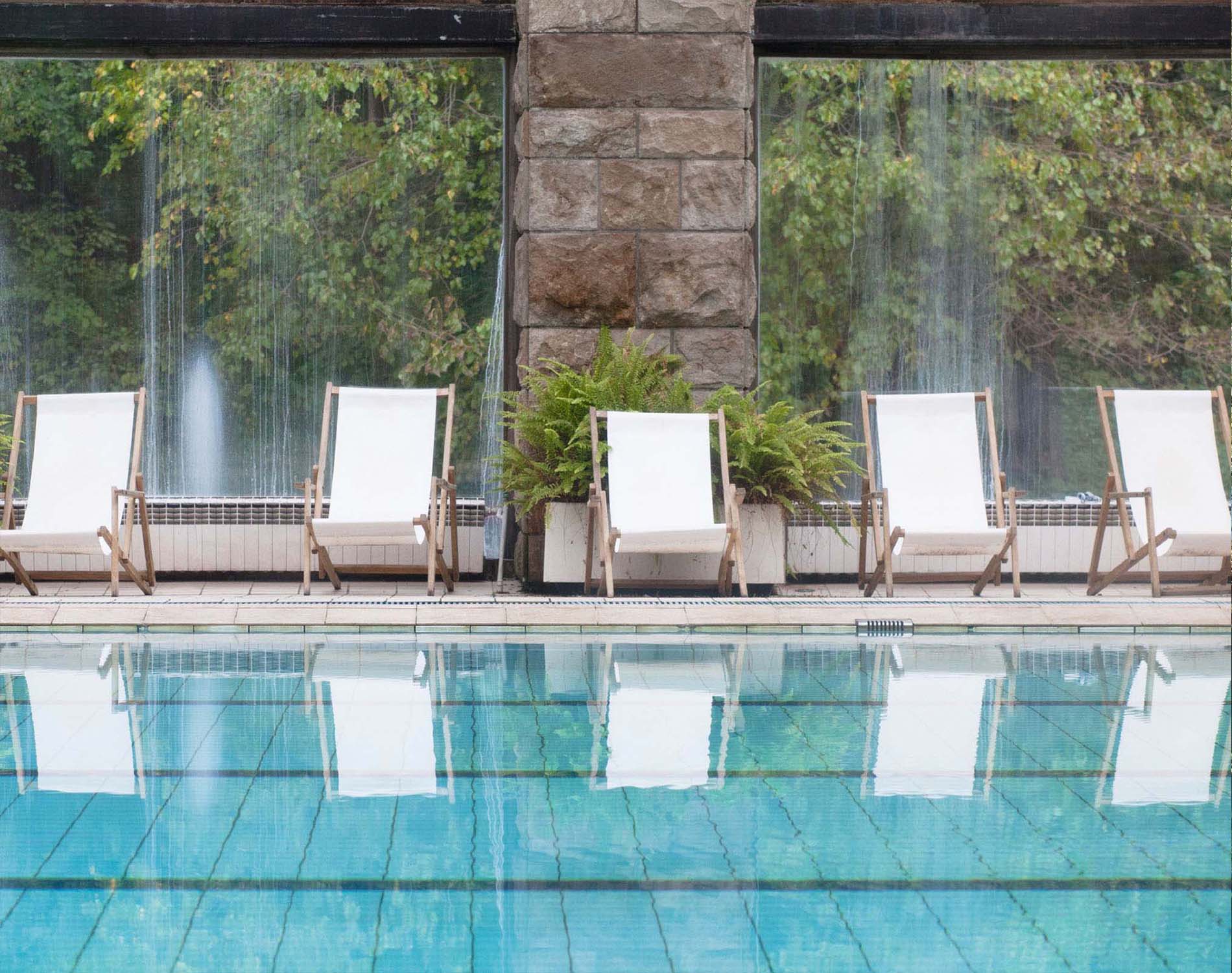 Pool with chairs