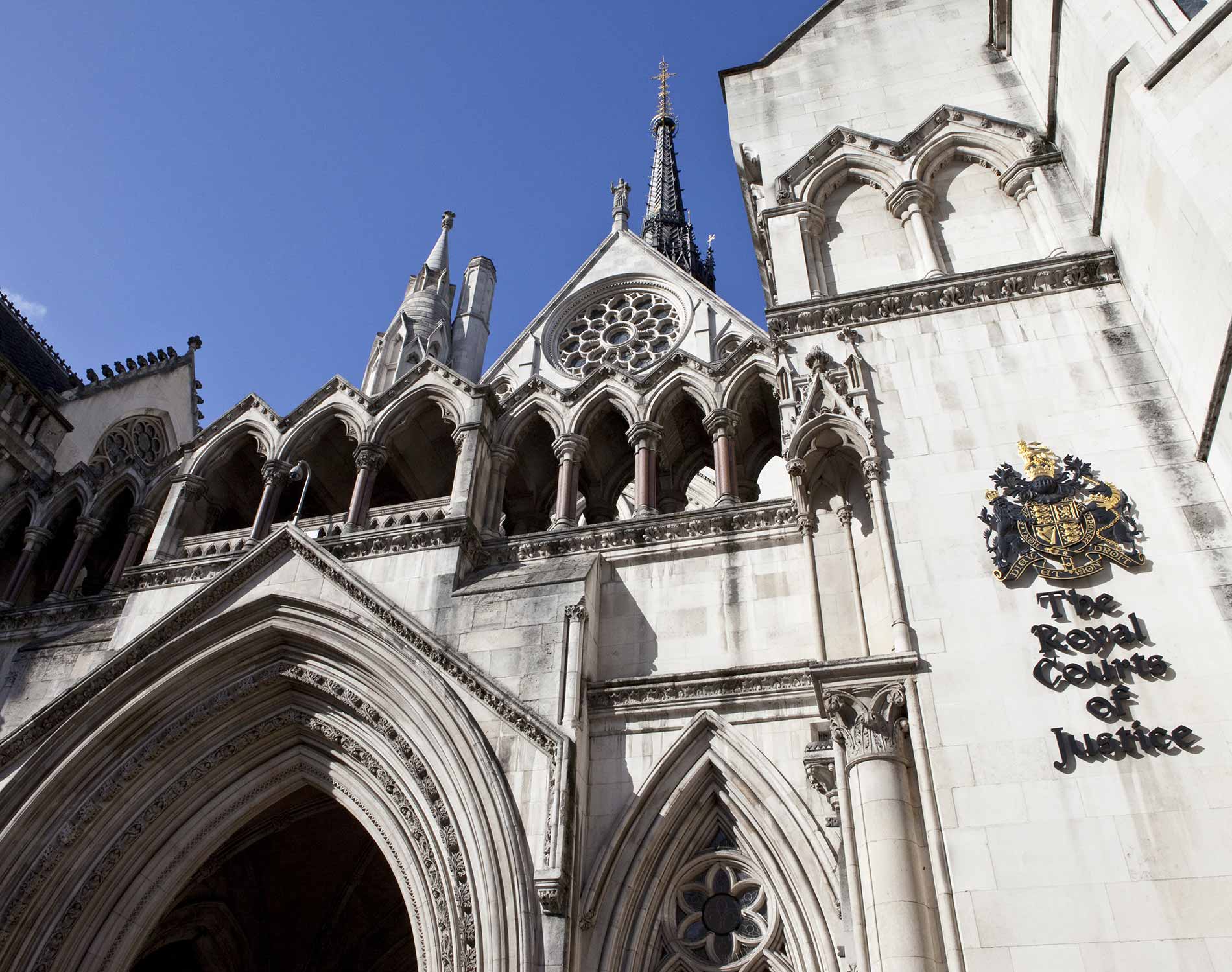The Royal Courts of Justice in London