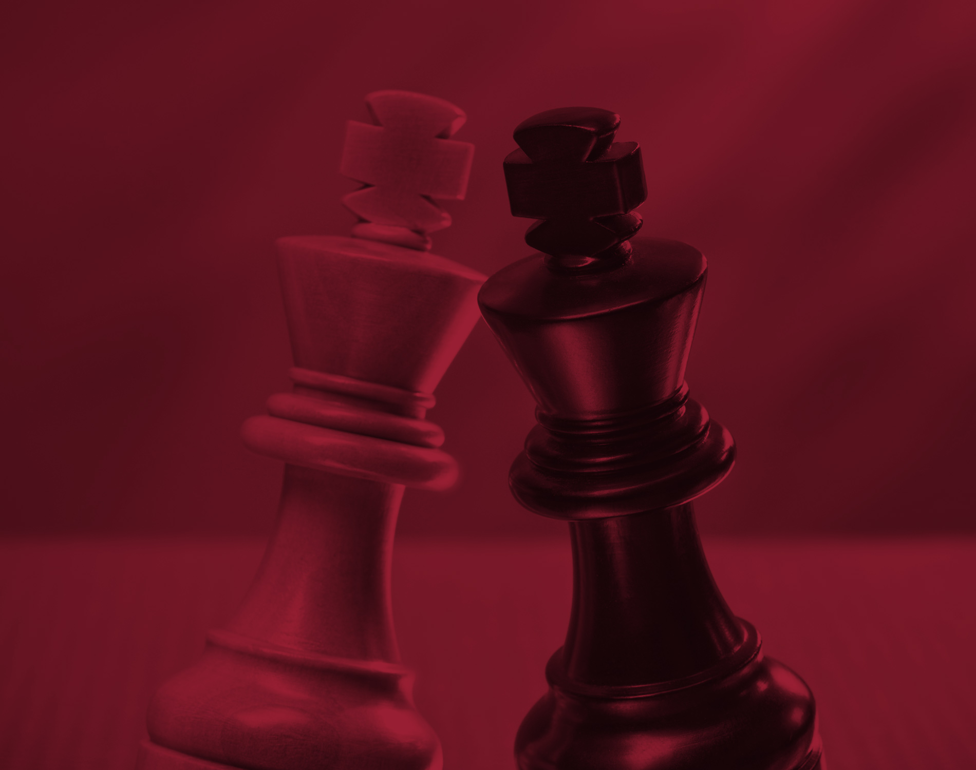 Chess Pieces with a red overlay