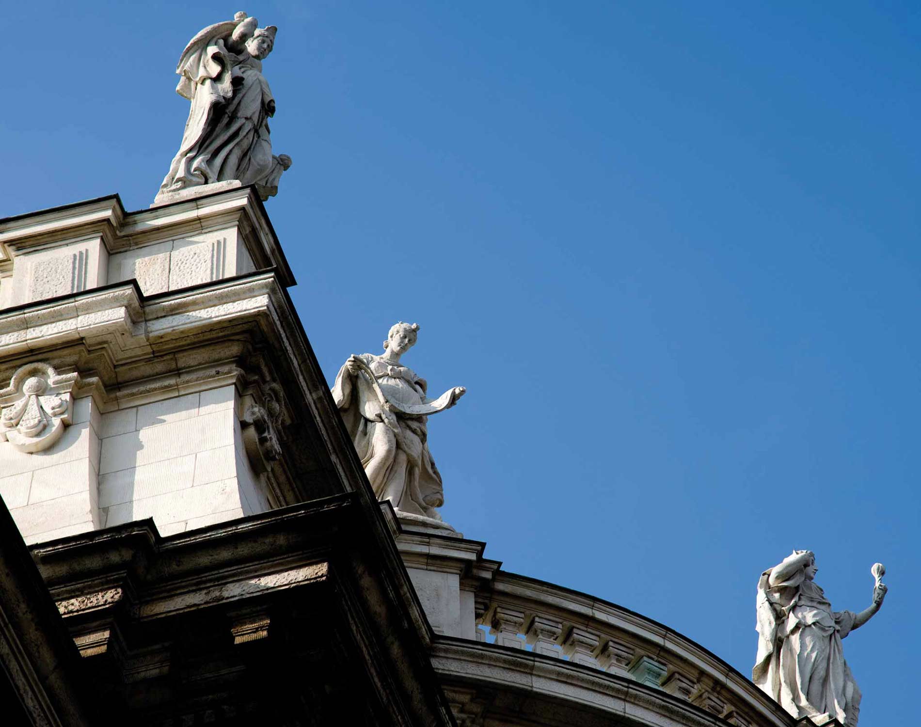 Statues on a building