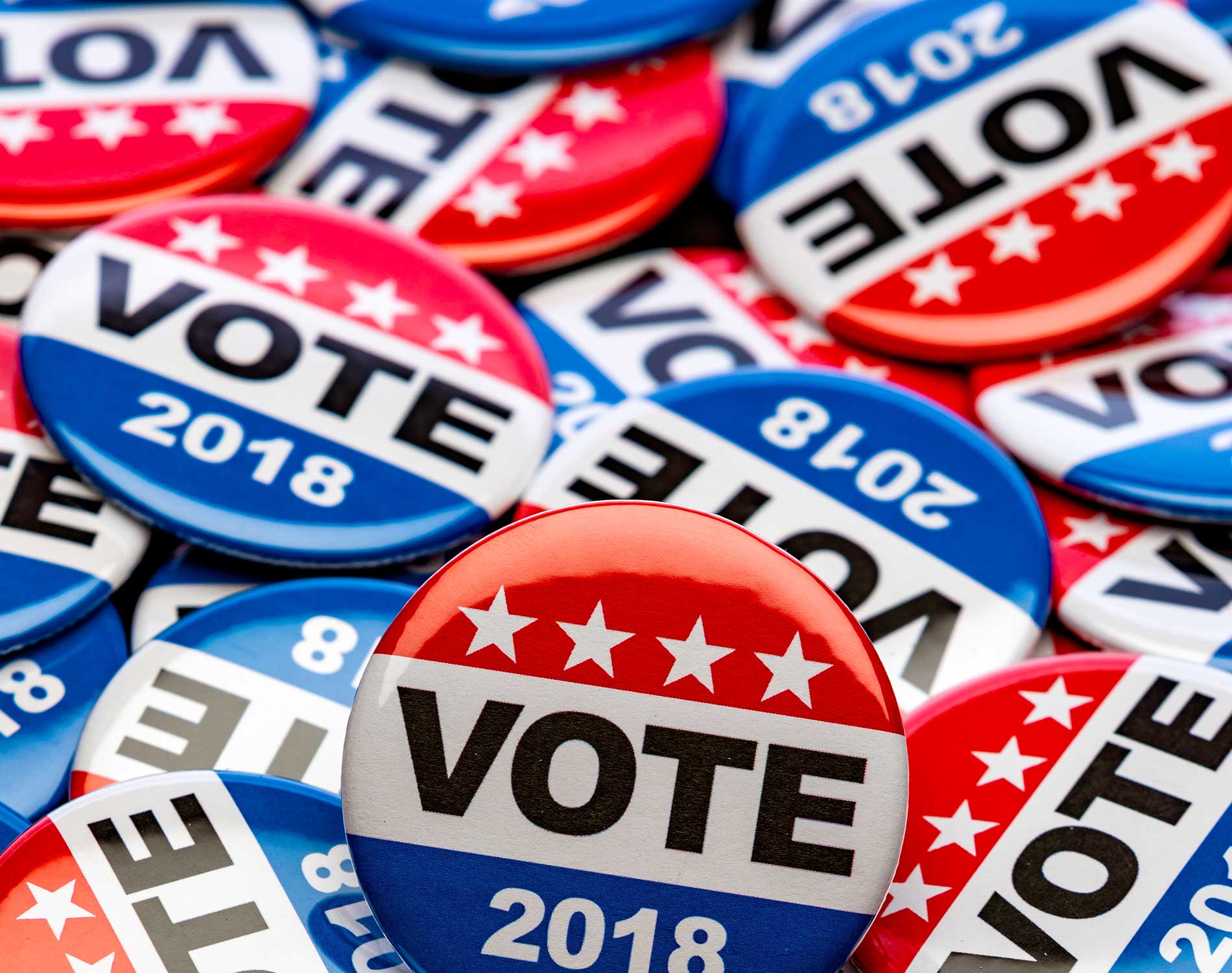 Election Vote 2018  buttons