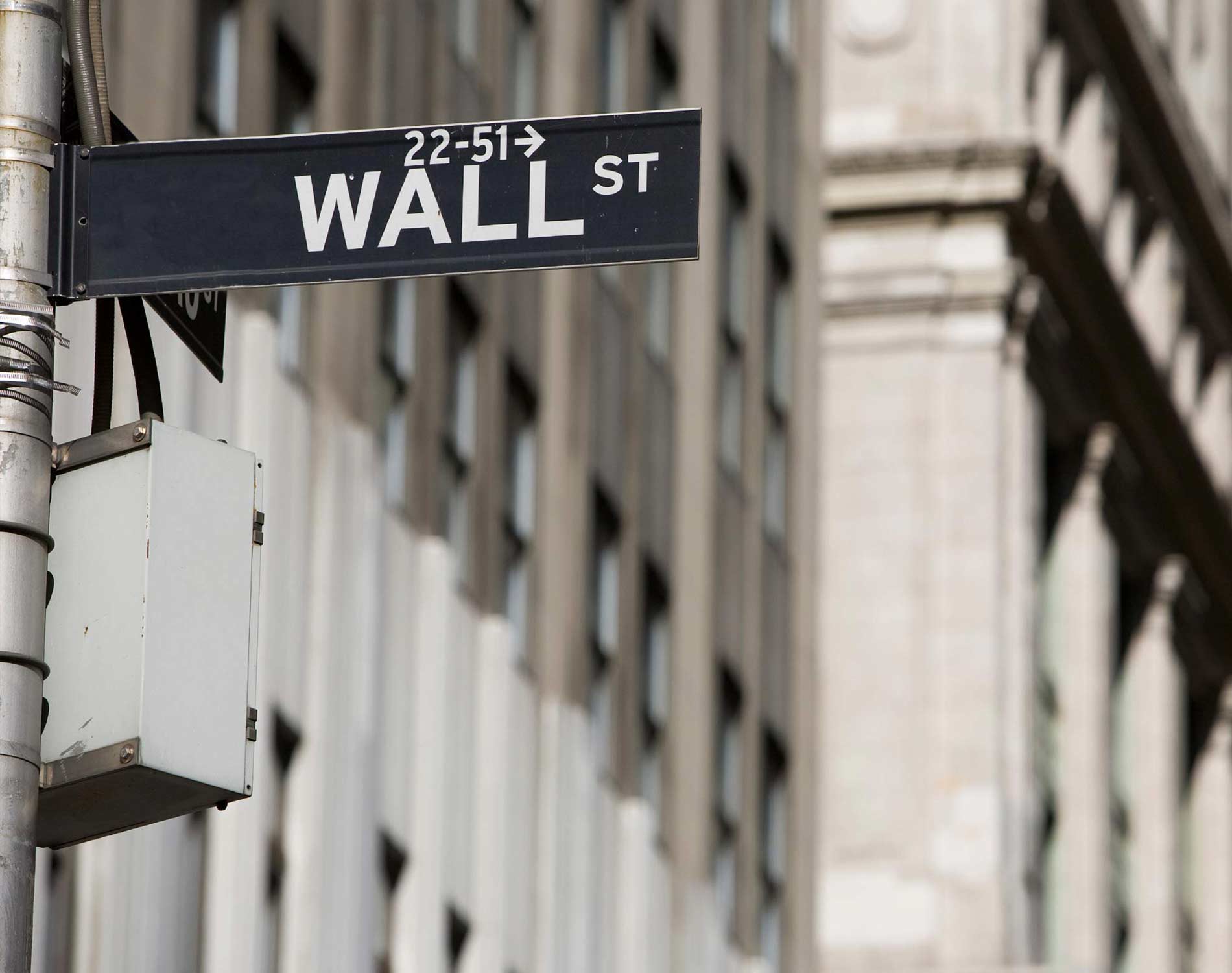 Wall Street sign