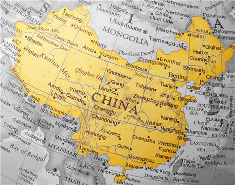 China, Map, globe, 