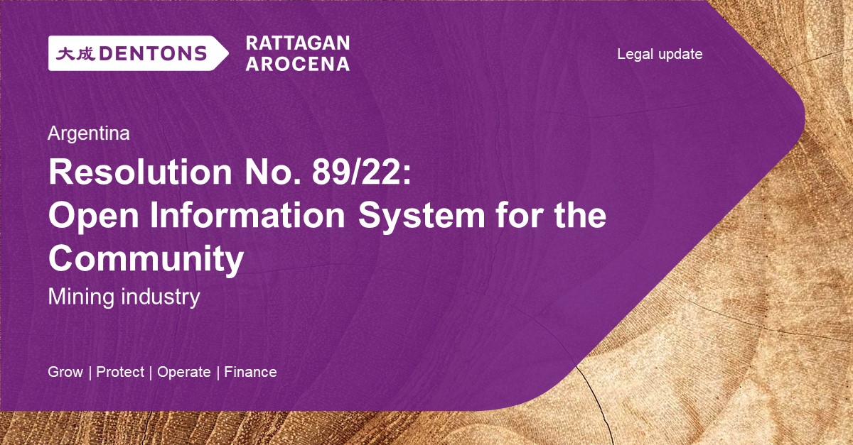 Dentons Legal update Resolution No.89.22