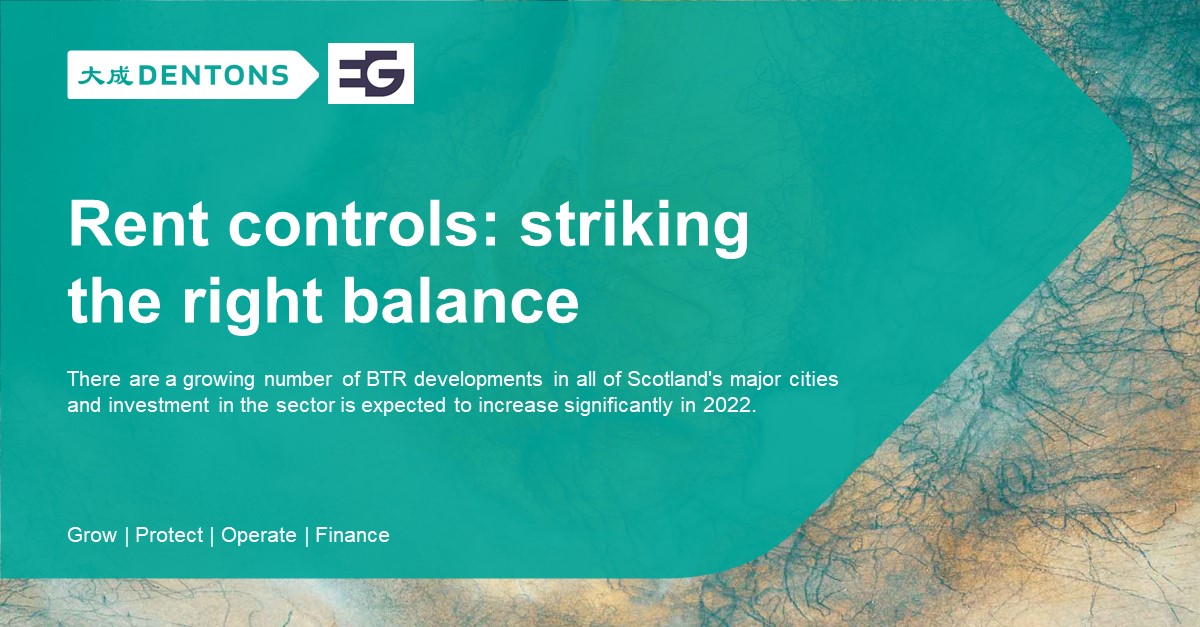 Dentons Rent controls striking the right balance