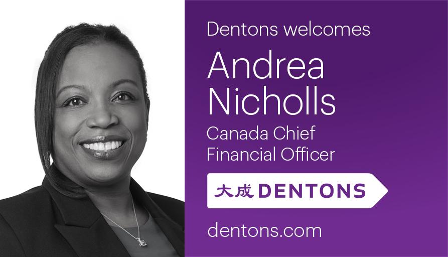Dentons Dentons new Canada CFO to the Firm