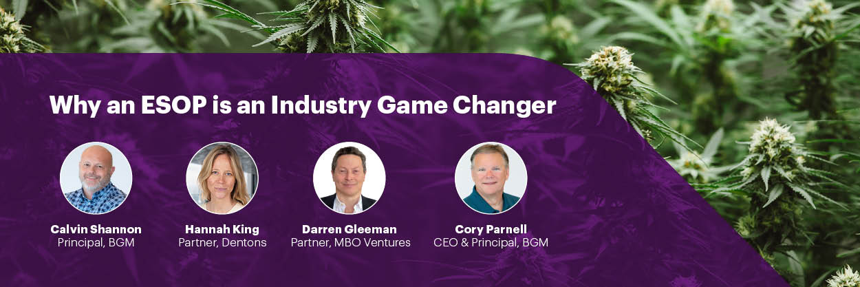 Cannabis ESOPs: Why an ESOP is an Industry Game Changer event banner 