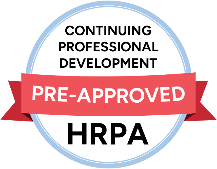 HRPA continuing professional development pre-approved logo