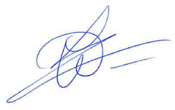 Signature of Wendela Raas