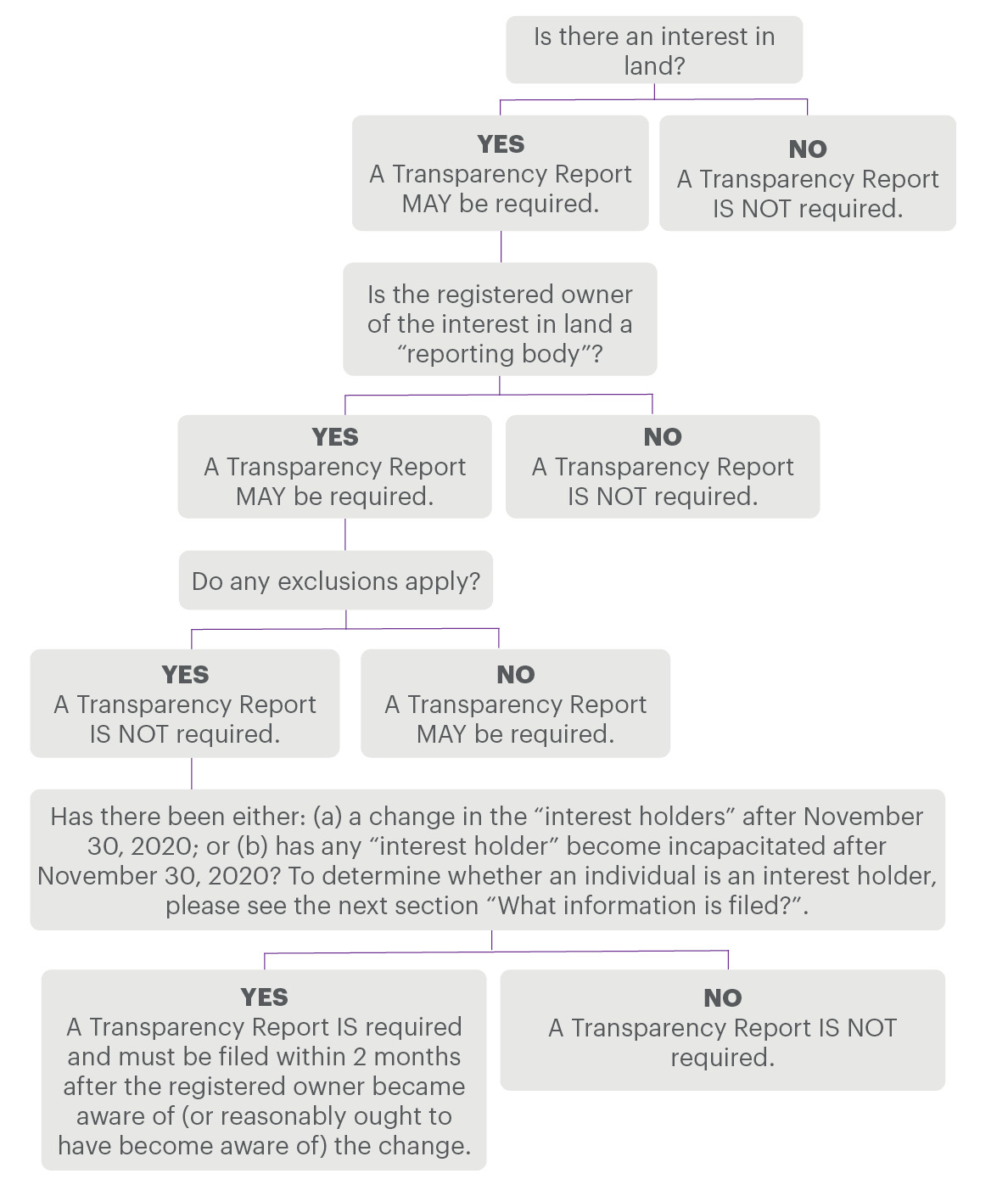 Changes in indirect interests diagram