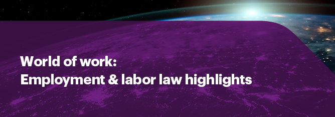 Employment and Labor Law Highlights