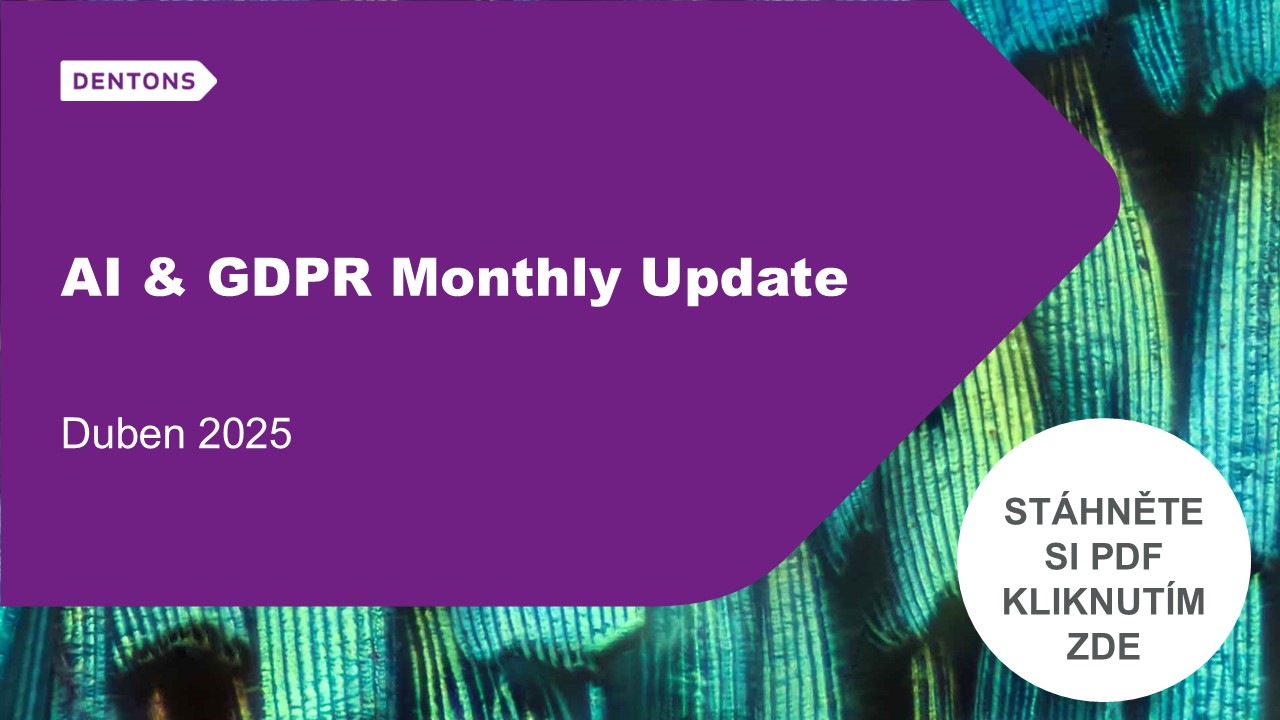 AI and GDPR April 2025 Czech banner
