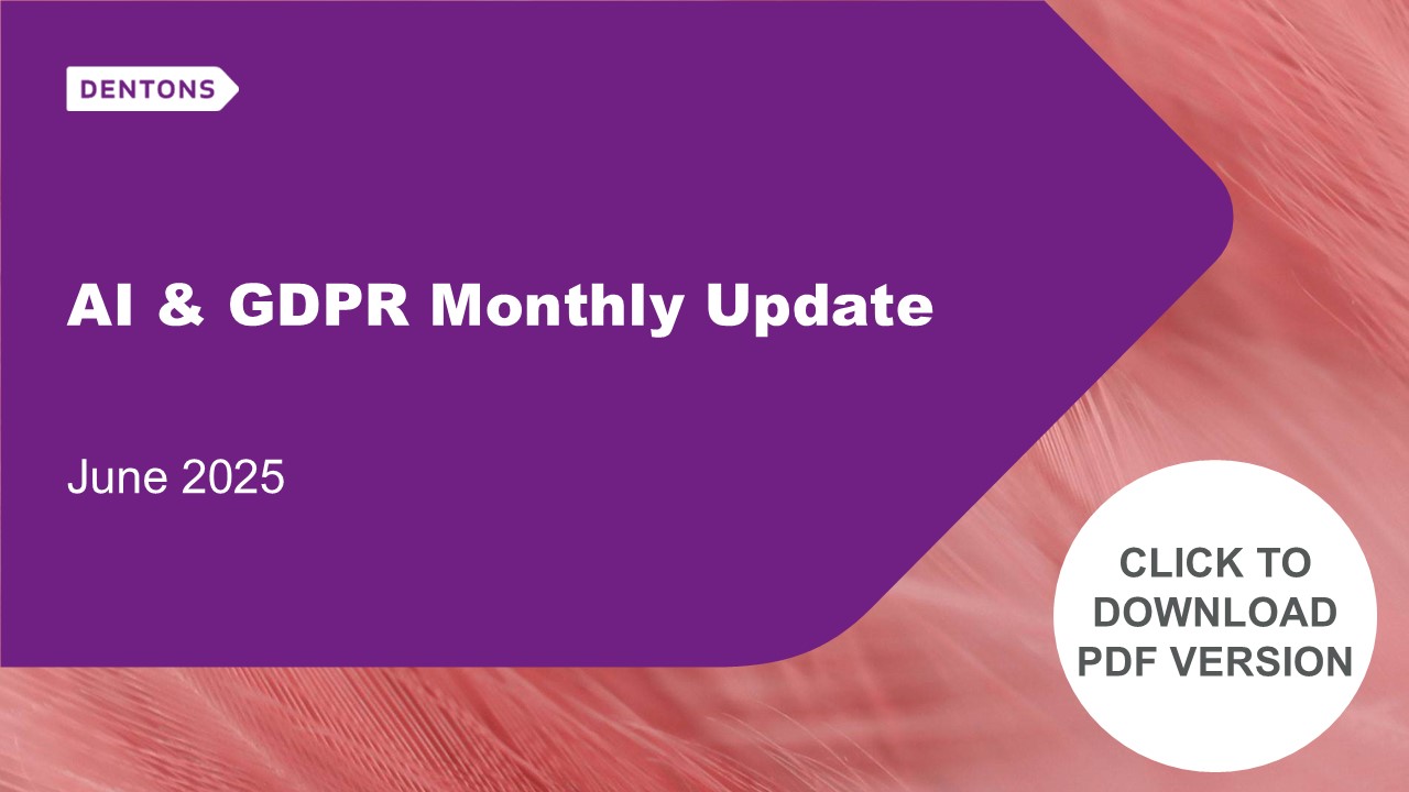 AI GDPR Monthly Update June 2025 banner