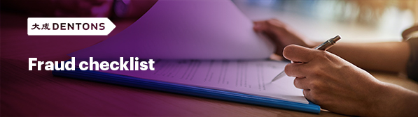 Fraud response checklist