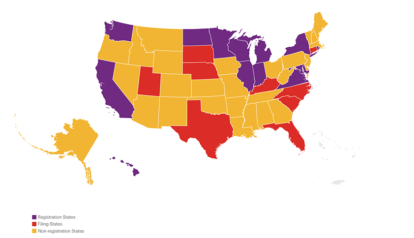 Map for Franchising Pitch MMs United States