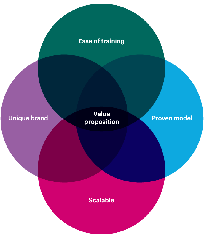 What can be franchised diagram