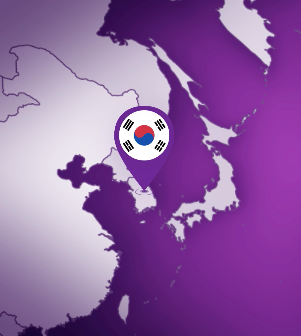 map of Korean peninsula