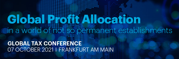2nd Global Tax Conference, this time in Frankfurt am Main, Germany