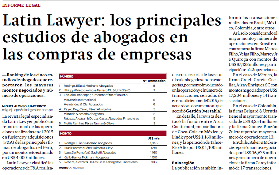 Latin Lawyer article