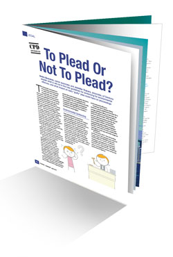To plead or not to plead booklet image