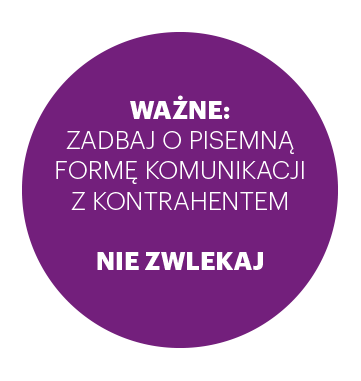 Communicate in writing records in Polish