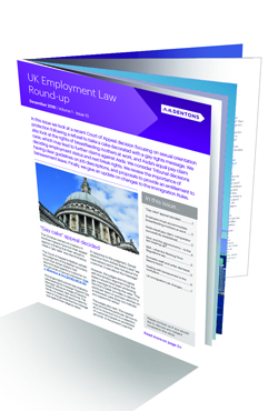 UK Employment Law Round-Up November 2016