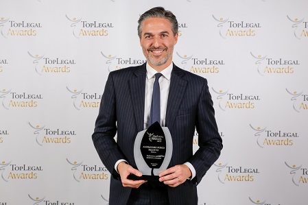 Alessandro Fosco Fagotto named Banking and Finance Lawyer of the year at TopLegal Awards 2019
