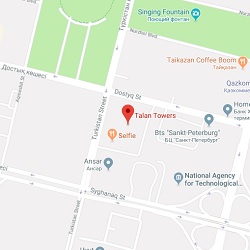 Nur-Sultan office location map